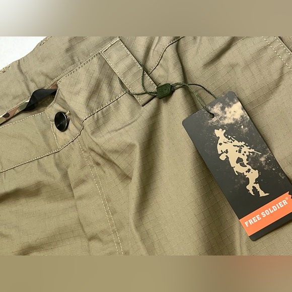 FREE SOLDIER Men's Water Resistant Pants Relaxed Tactical Cargo Pants Size:46x30 - Picture 12 of 16
